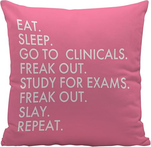 Ayxvt Fundas de almohada de 18 x 18 pulgadas, regalos de enfermeras para mujeres, regalos de enfermeras escolares, regalos de estudiantes de