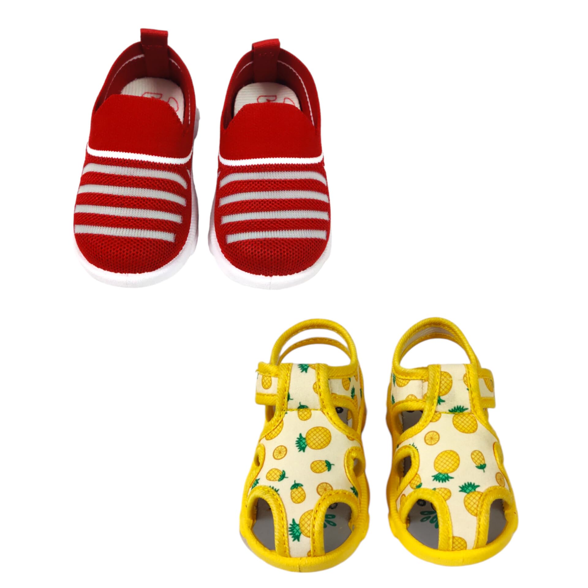 coolz Kids Chu-Chu Sound Musical Sandals and Shoes Combo (2 Pairs) for Baby Boys and Girls-picture-28