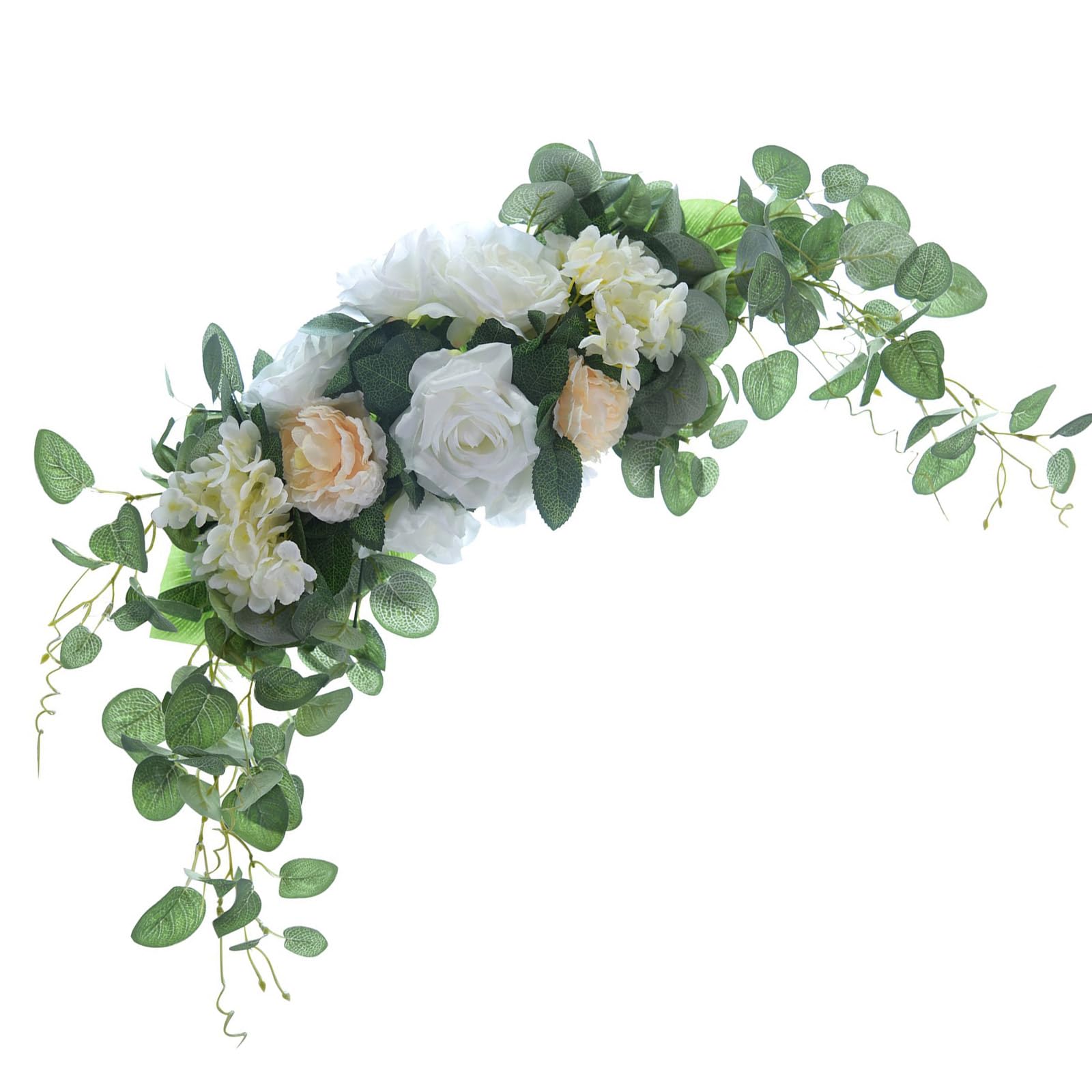 Couronne de roses artificielles haut de gamme aux finitions réalistes