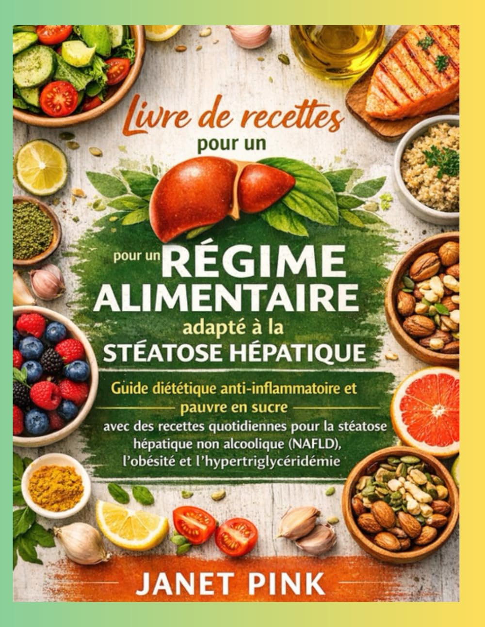 Livre de recettes pour un régime alimentaire adapté àla stéatose hépatique