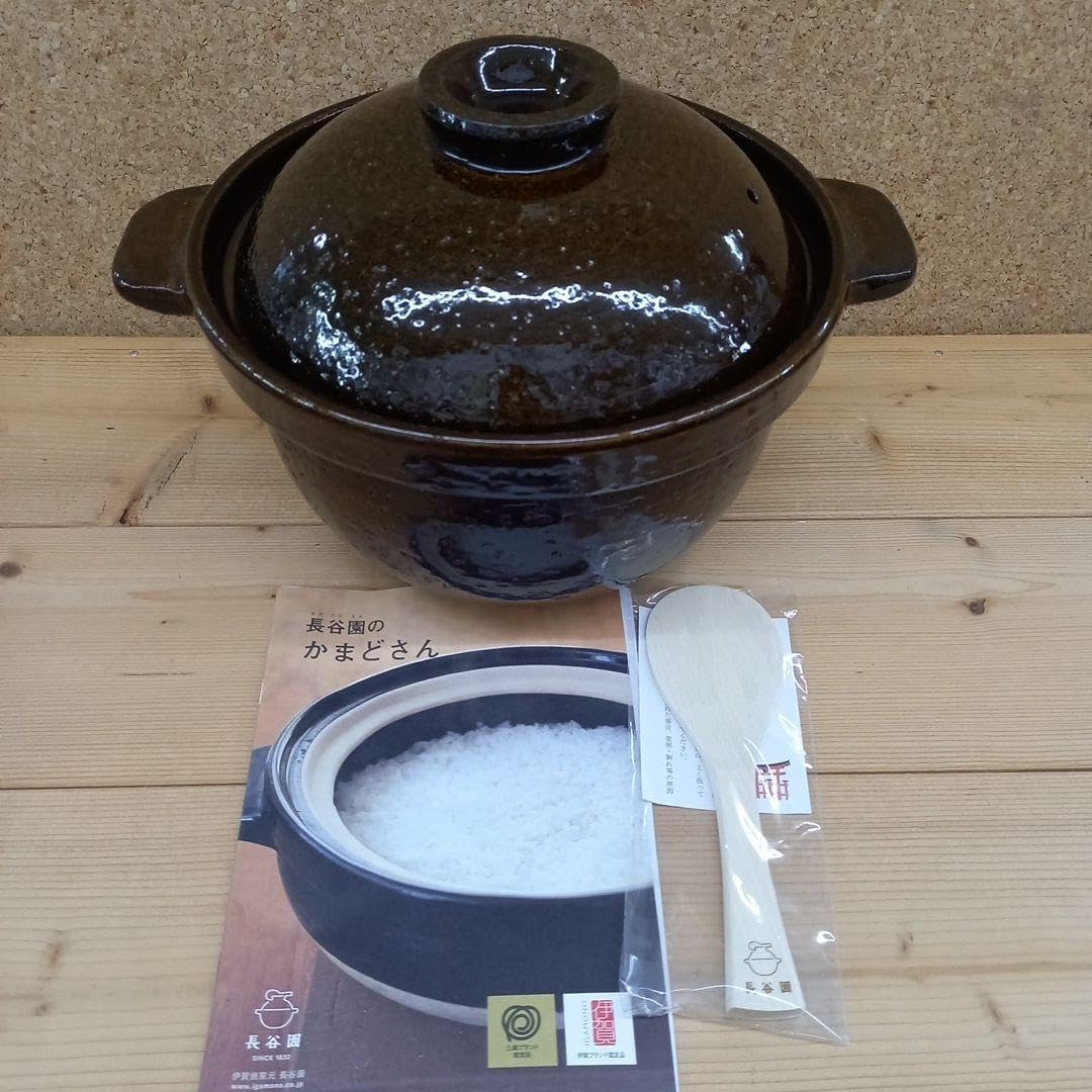 楽天市場】土鍋ご飯 直火 黒釉線紋 4合炊き 土鍋 炊飯 2重蓋 送料無料