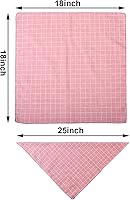 Vista 2 de SATINIOR 8 bandanas para perro, a cuadros, lunares, primavera, bandana triangular, suave, lavable, ajustable, accesorios para gatos pequeños