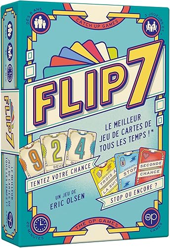 Up Games Flip 7, Jeu de Cartes Rapide et Malin Catch