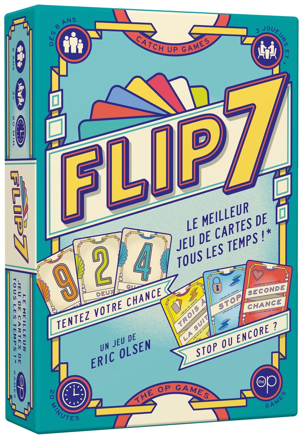 Catch Up Games Jeu de société Flip 7 - Jeu de cartes dynamique et captivant