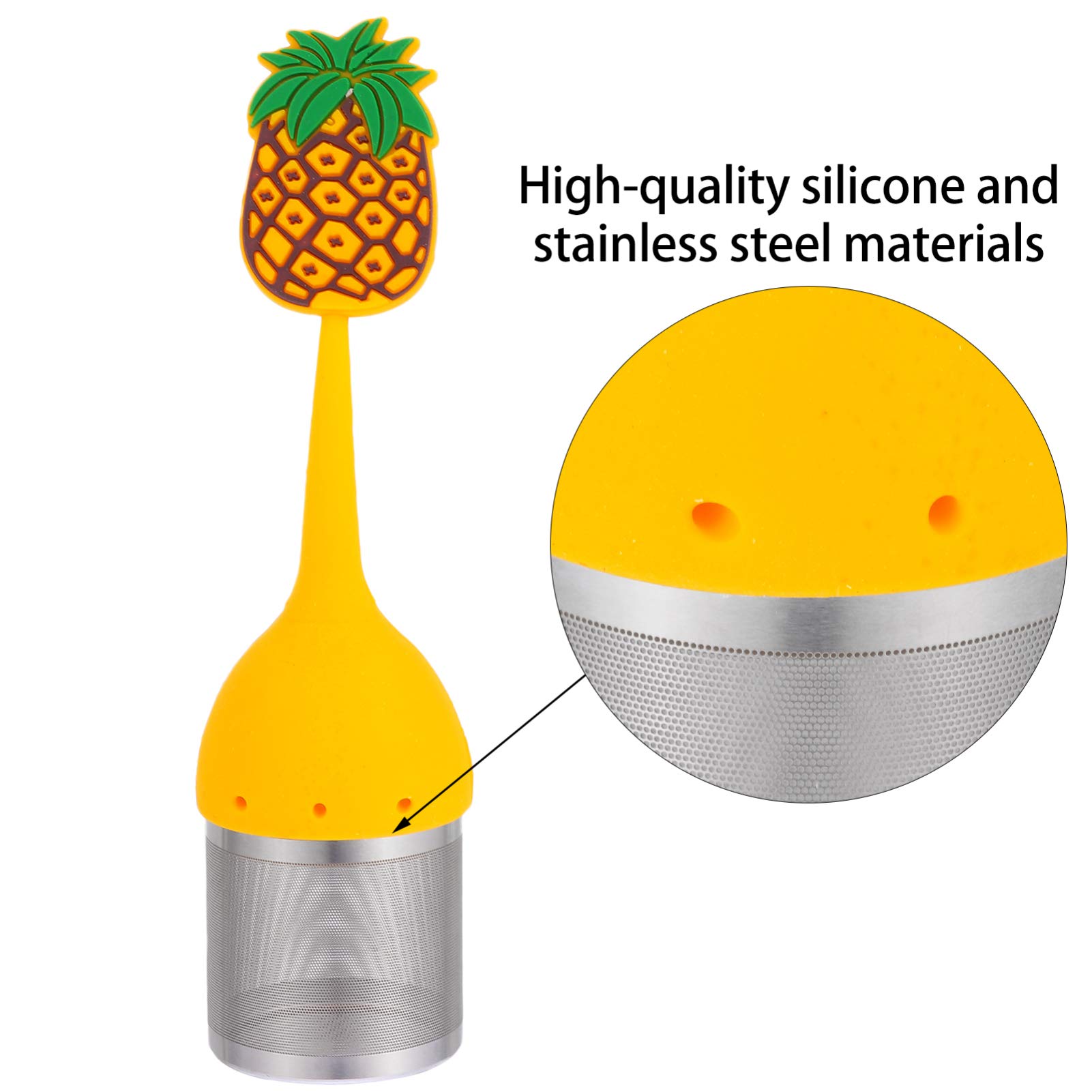 BOTTIGLIA SCALDANTE IN Silicone A Forma Ananas Per Riscaldare Il