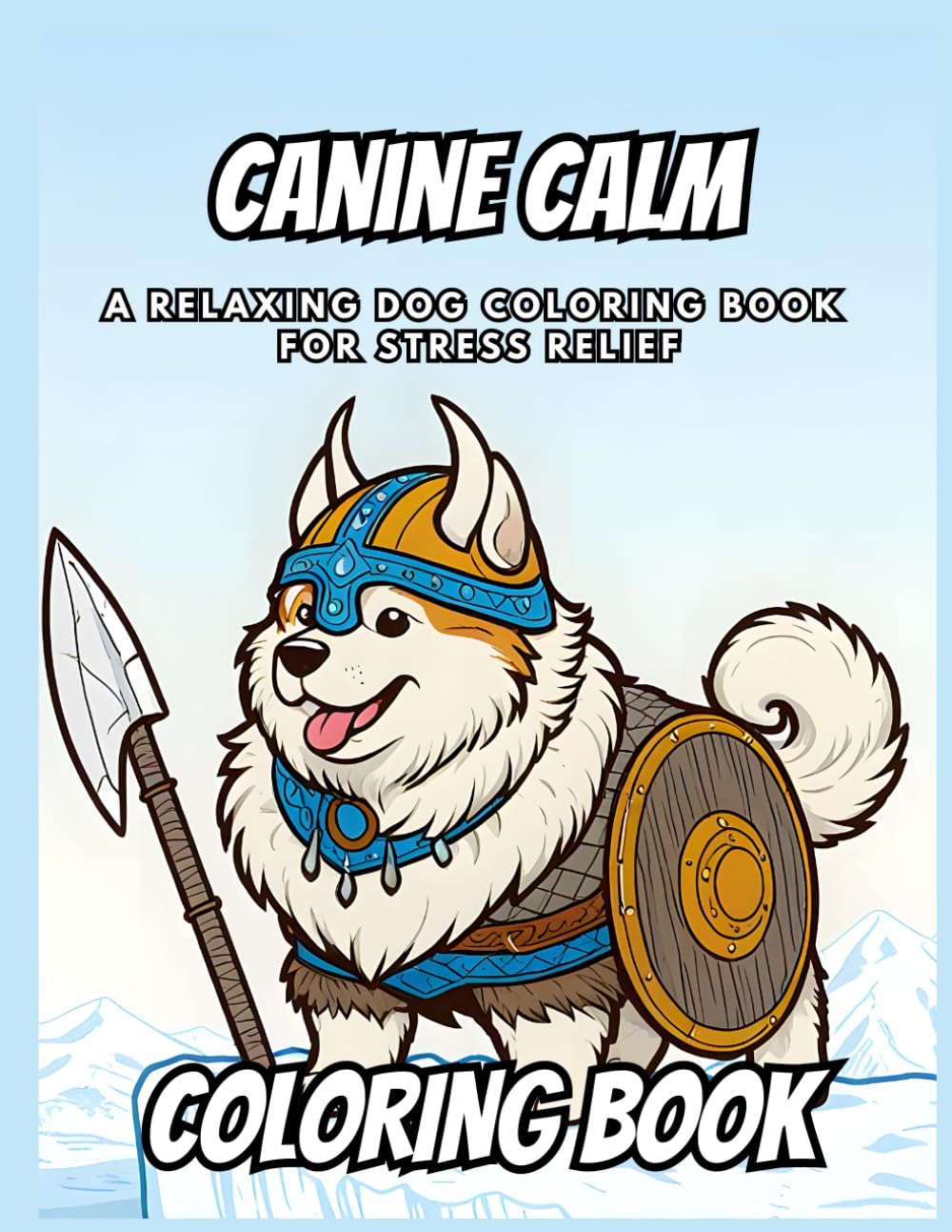 Canine Calm: A Relaxing Dog Coloring Book for ...