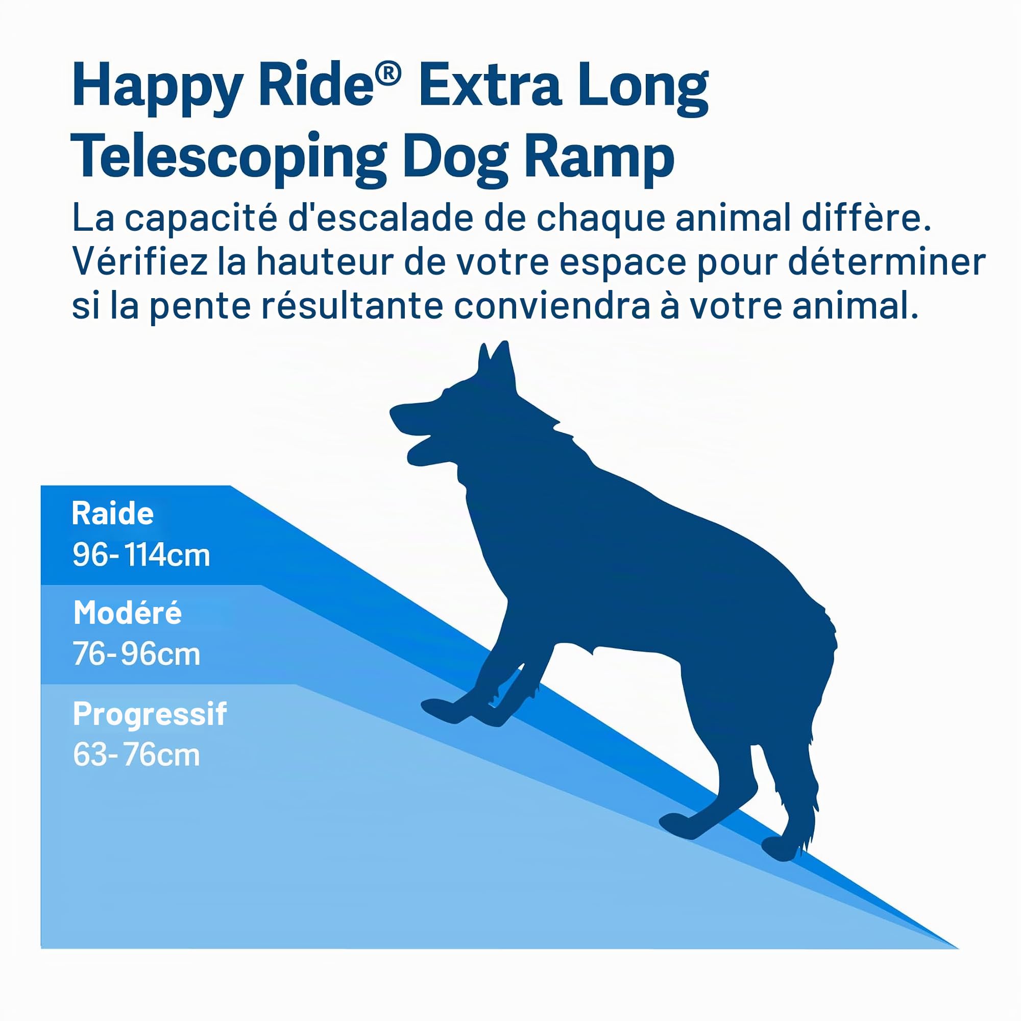 PetSafe rampe télescopique XL pour chiens aluminium 136 kg