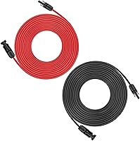 Vista 12 de iGreely - Cable de extensión solar de 10 pies y 10 AWG con conector macho y hembra de panel solar, adaptador de panel solar