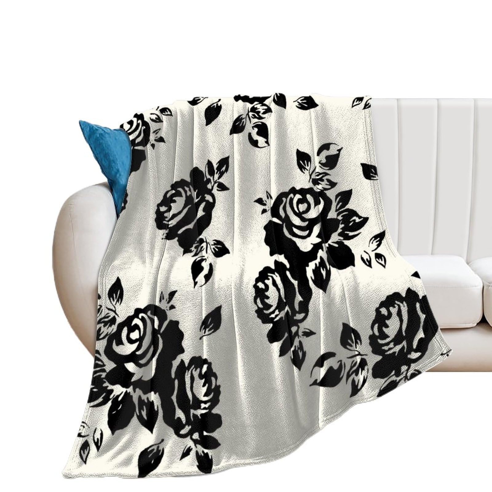Couverture polaire en flanelle douce pour lit et canapé de dimensions 130x150 cm