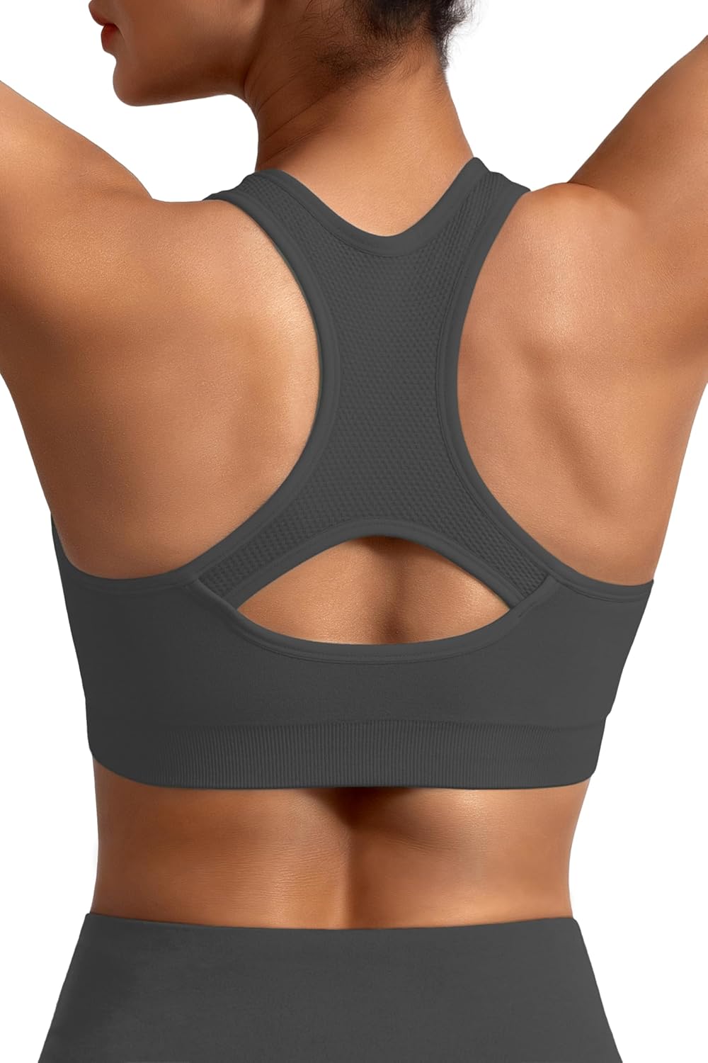 MIRITY Women Racerback Sports Bras - High Impact Workout Gym Activewear Bra Pack of 5 - Image 6