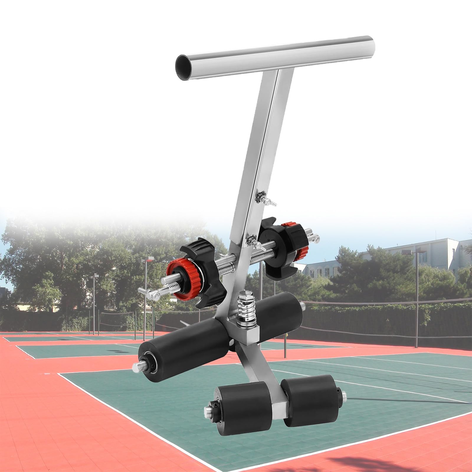 asdchZen Basketball Court Marking Kit, Line Striping Machine, Masking Tape Marking Machine With Circle Kit, Adjustable Width, For Driveway, Asphalt Or Concrete,55-80Cm