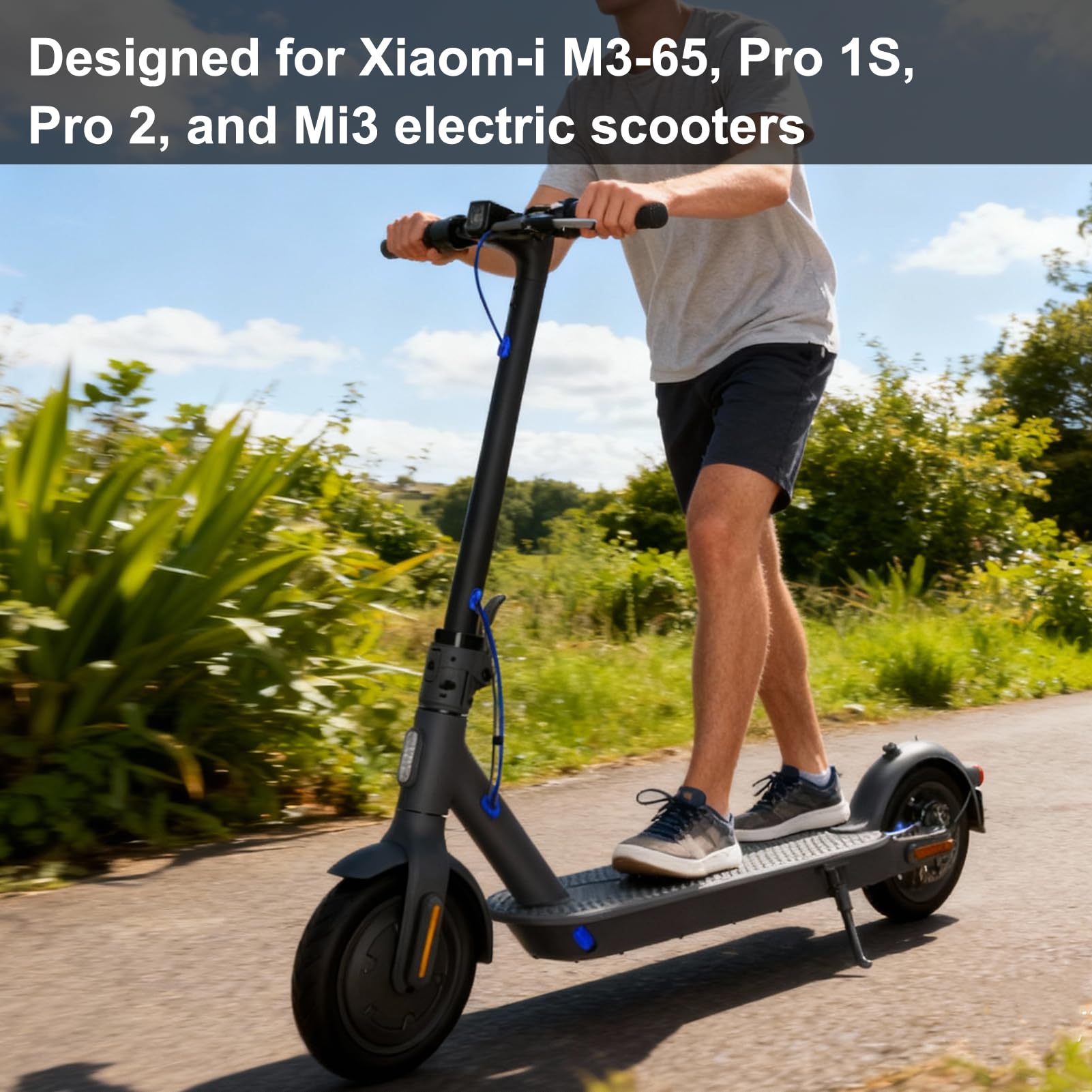 Patinete eléctrico para empuñaduras de manillar con lámpara de señal de giro para Xiaomi M365 Pro 1S Pro 2 Mi3 silicona antideslizante luz nocturna cubierta de manillar 135 mm