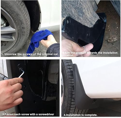 Miniatura 5 de Juego de 4 protectores de barro para Kia Sportage 2023 2024, guardabarros delanteros y traseros