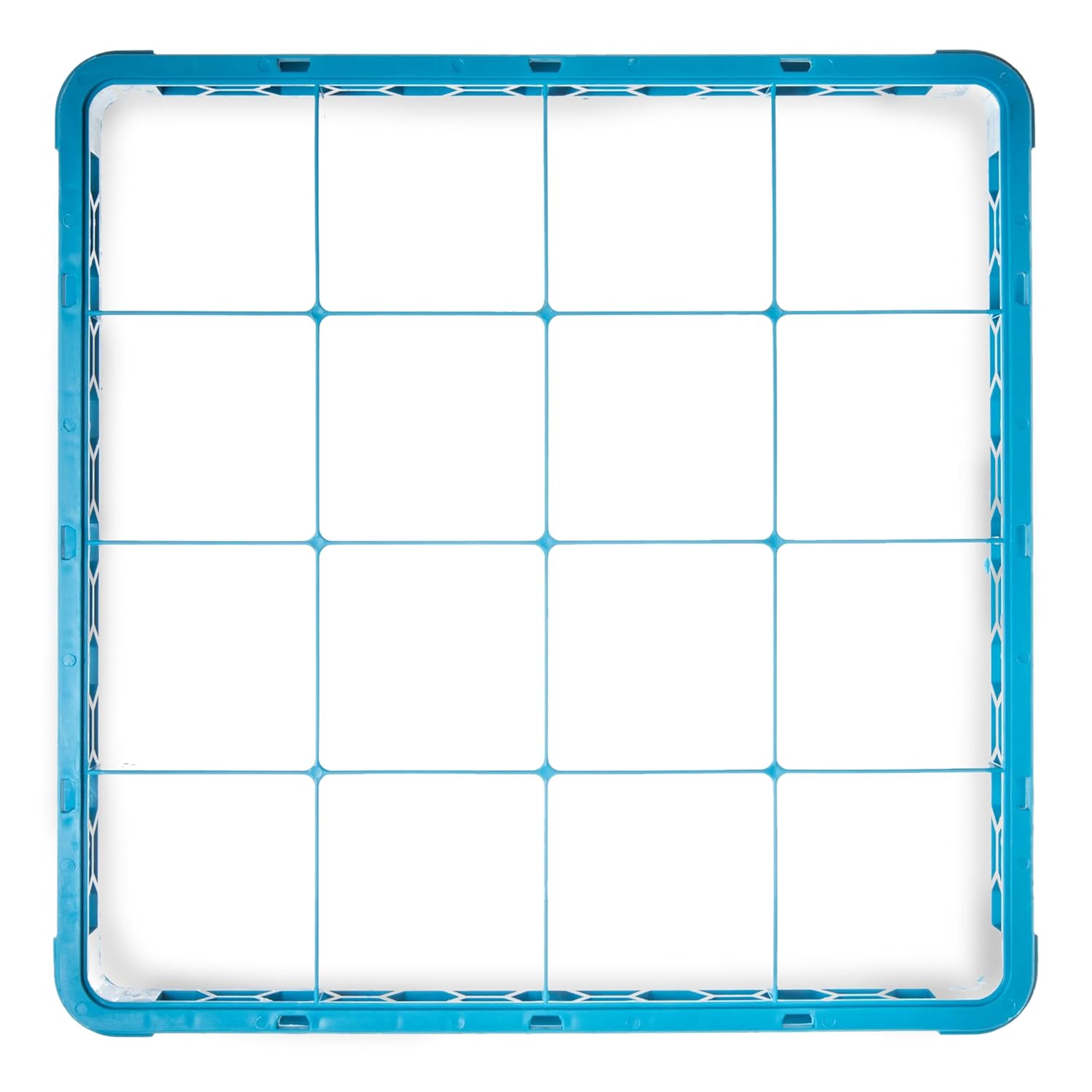 carlisle foodservice products re1614 opticlean 16 compartment divided glass rack extender, 1.78", blue