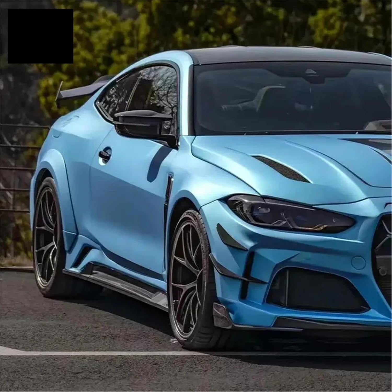 Suitable Fit for BMW M3 G80 M4 G82 G83 2021+ Carbon Fiber Wheel Eyebrow Arch Fender Flares Cover Trim(Forged Carbon Fiber)
