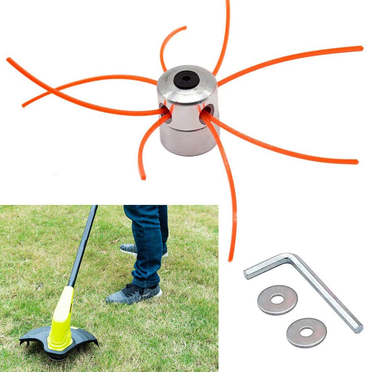 Testina Decespugliatore In Alluminio Con Filo Doppio - Compatibile Con Stihl, Husqvarna E Altri - Foto 4