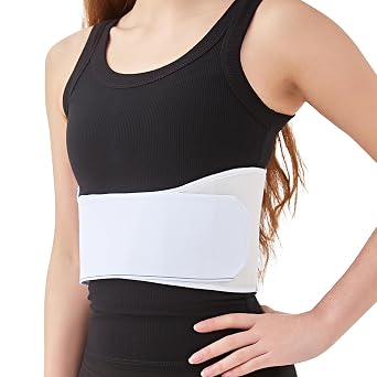 Chest Abdominal Binder Belt Compression Wrap Breast Belt Elastic Support for Women