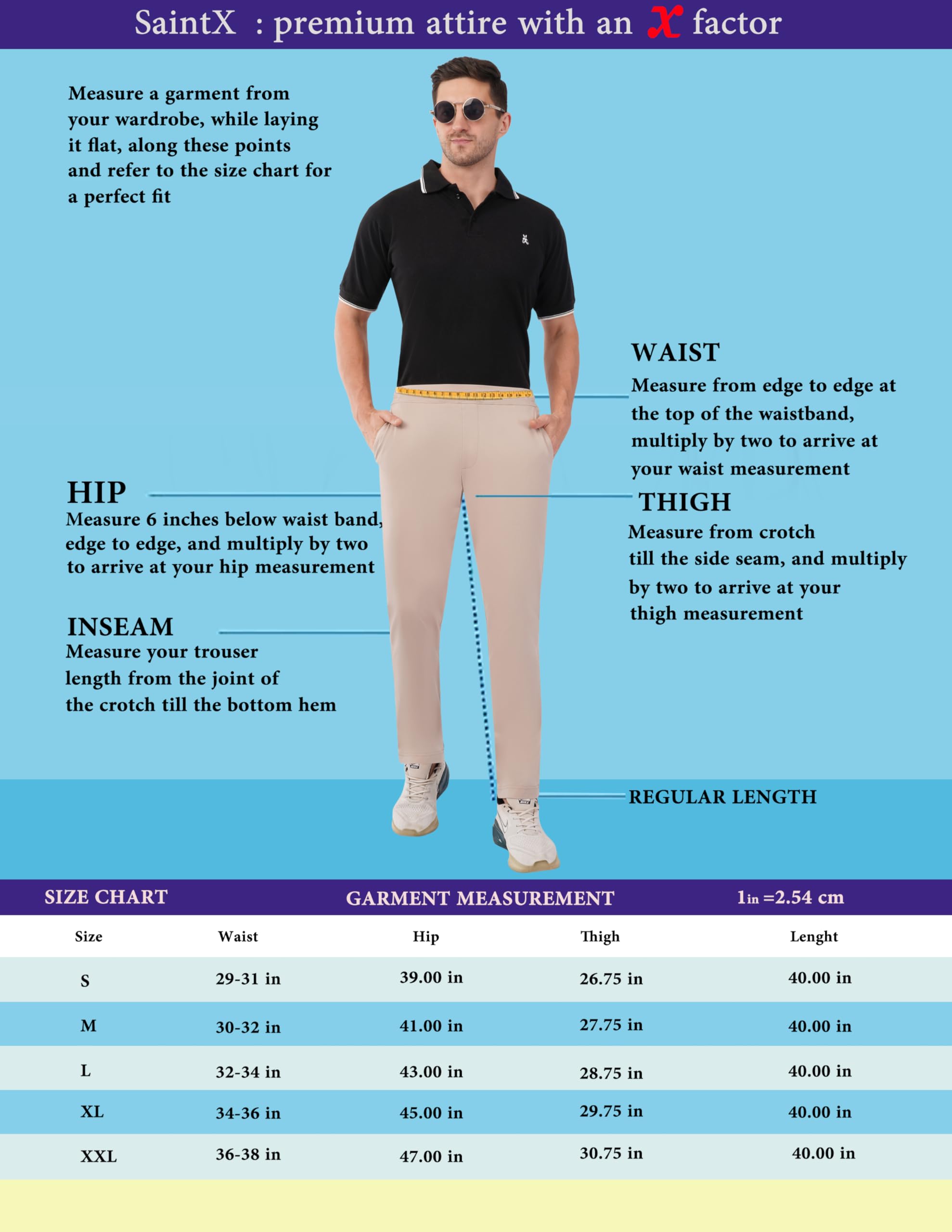 SaintX Men's 4-Way Stretchable Athleisure Pants | Sweat Wicking Fabric | Slim Fit | Sports, Travel, Lounge & Casual Wear | Stylish Back Zipper Pocket | Available in Plus Size (ST06_D Grey_XL) 1