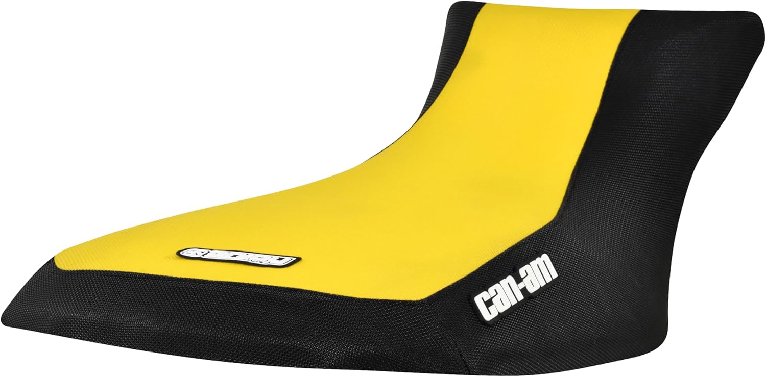 Enjoy Mfg Seat Cover - Compatible with Can Am 2012-2024 Outlander 450 500 570 650 800 850 1000 Black Side Standard #360 (Black Sides/Yellow top Standard)