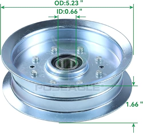 Vista 18 de Paquete de 2 poleas tensoras GY22172 John Deere reemplazan a la polea John Deere GY22172, polea tensora GY20067 John Deere GY20067 para John Deere