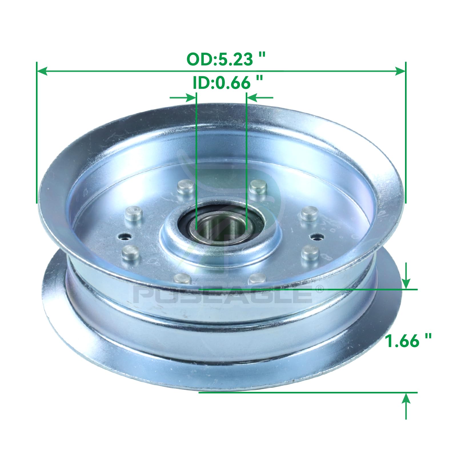 Galloparts Poulie Plate Composite 110-6775 280-469 AM103379 Compatible Avec Tondeuse à Gazon Toro Timecutter Z4200 Z4202 Avec Tondeuse à Zéro Tour 725058046 Compatible Avec Tondeuse John Deere
