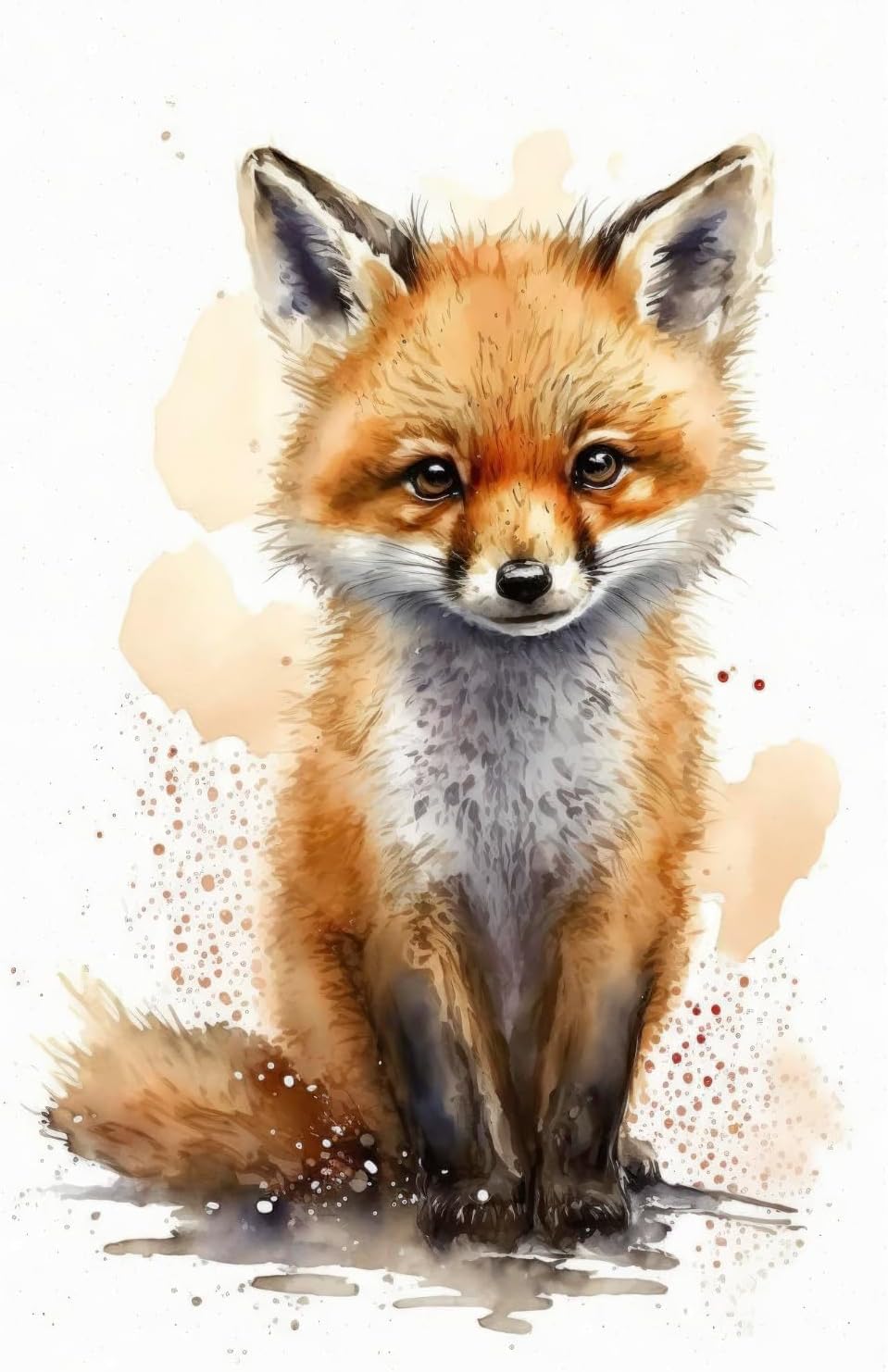 Moohue Stamped Cross Stitch Kits for Adults Beginners Animal Fox Counted Cross Stitch Kits for Adults Advanced 14 Count (Animal 8)