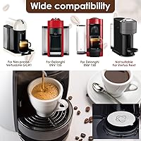 Vista 2 de 5 cápsulas de café reutilizables Vertuo, cápsulas de café recargables, compatibles con máquina de café Nespresso Vertuo, con 2 cápsulas de café