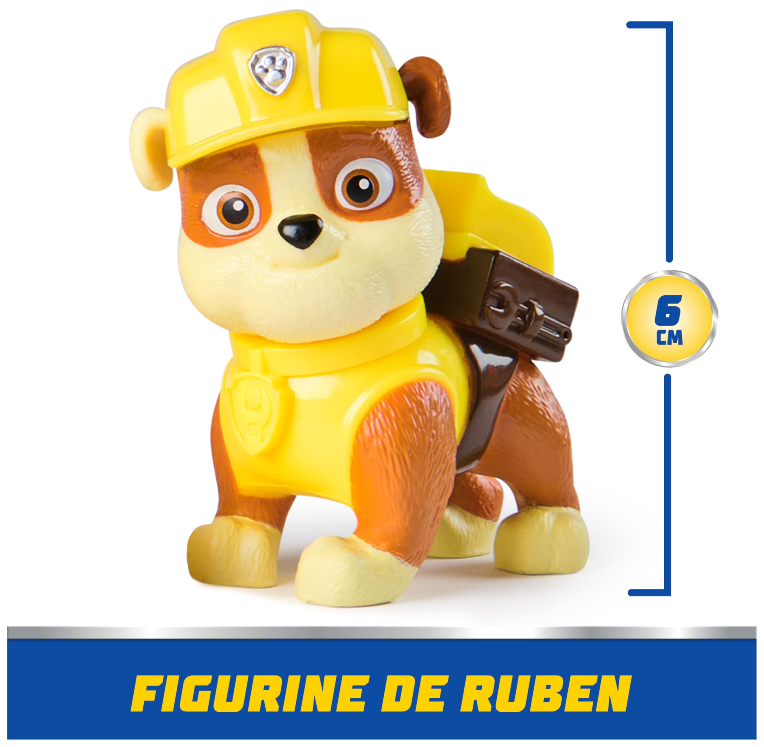 Paw Patrol - Pat Patrouille - Véhicule Figurine Ruben - Voiture Figurine À Collectionner - Pat Patrouille Véhicule - Plastique Recyclé - Voiture Enfant - Jouet Enfant 3 Ans Et +