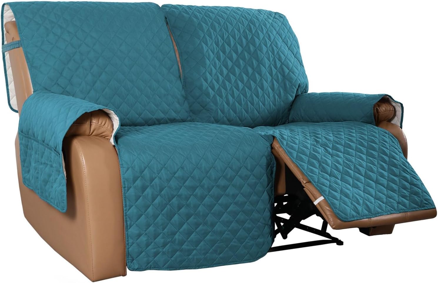 Waterproof Reclining Chair Cover，Hair Guard Protection，Machine Washable & Elastic Securing Straps，Multi-Color Options ，Pet-Friendly Design (Claret,Three-Person)