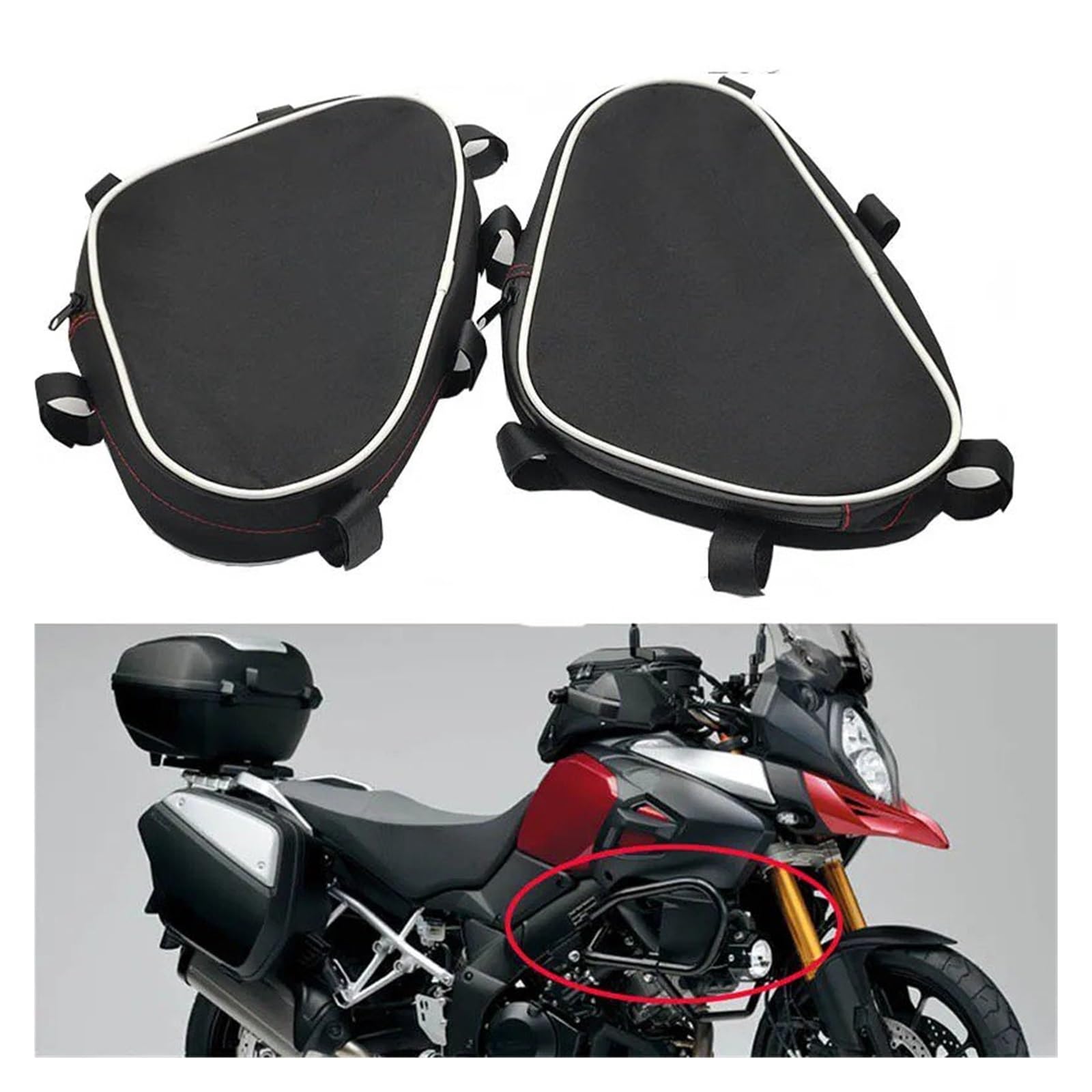 Borse Laterali Impermeabili Per Moto – Kit 2 Borse Per Suzuki V-Strom DL650/DL1000 (Touring)