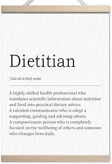 Dietitian Gift, Nutritionist Gift, Nutritionist Definition Wall Art Prin...