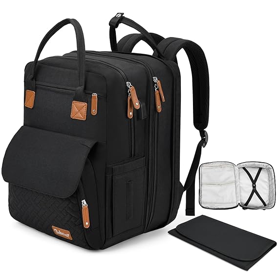 Bakeling Diaper Bag, Black, One Size, Casual