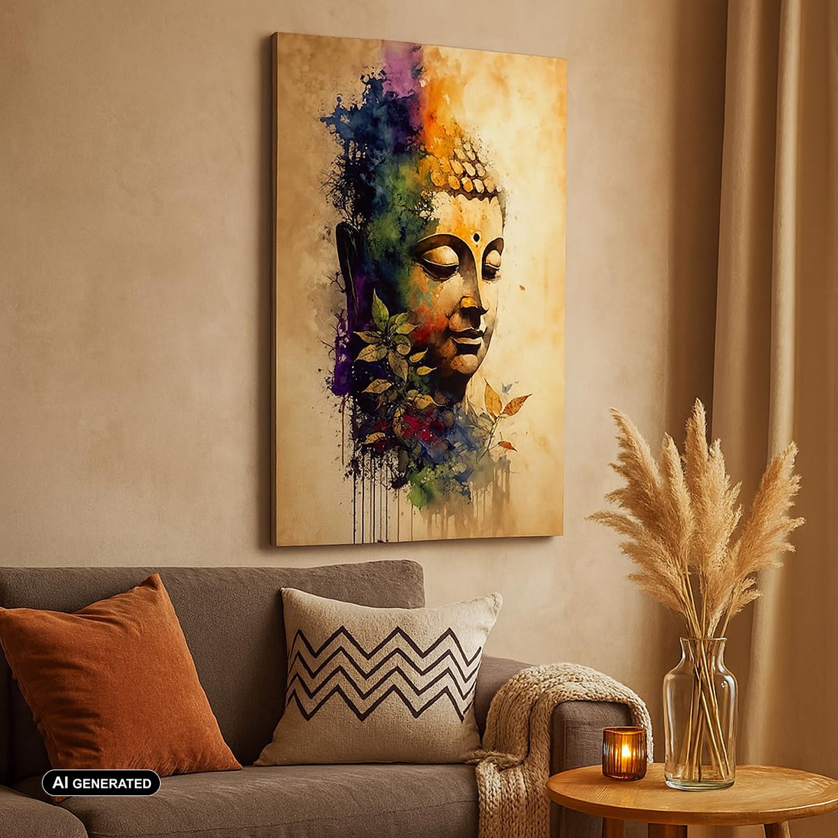 ARTTOR Bilder auf Leinwand 80x120 cm Wandbild Sonstige Kultur - 6188 | Vertikal Groß XXL Wanddekoration Wohnzimmer Schlafzimmer Wandkunst Wanddeko Wand Kunstdruck Küche Wall Decor ARTTOR