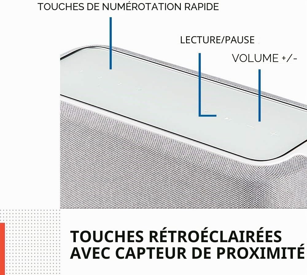 Denon Home 250 Haut-Parleur Multiroom HiFi avec HEOS intégré, Wi-FI, Bluetooth, USB, AirPlay 2, Audio Haute Résolution, Compatible Alexa, Enceinte Stéréo - Blanc