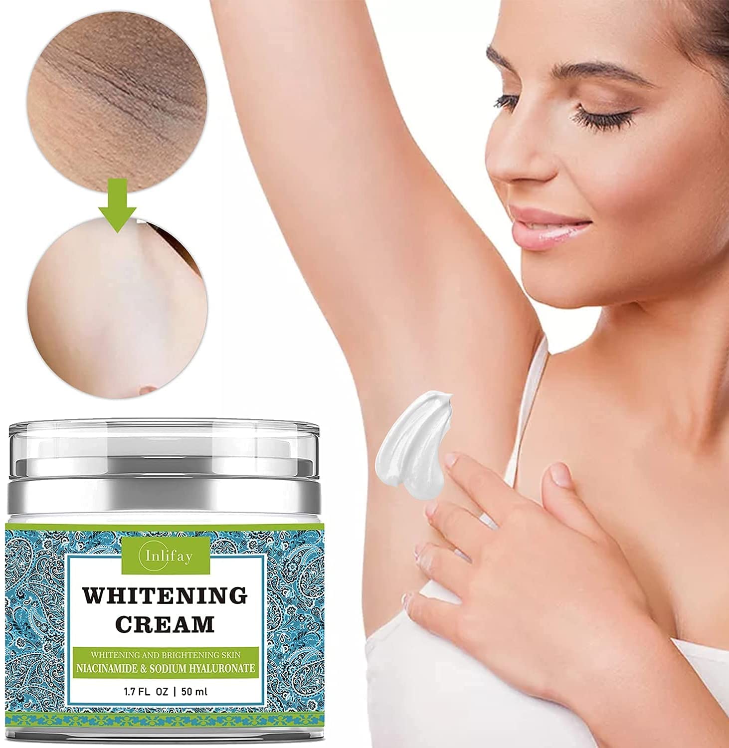 Corrector Cream For Body, Underarms, Armpit, Knees, Elbows, and inner Thigh All-Natural Designed by USA