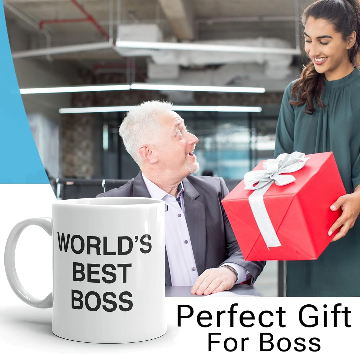 World's Best Boss Funny Coffee Mug - BeBr Bosses Day Gifts Ideas -Novelty Present For My Greatest Boss Male or Female, Men, Great Office Gift Mugs,Birthday,Leaving or Home Daily Use 11 oz Ceramic Mug - Image 5