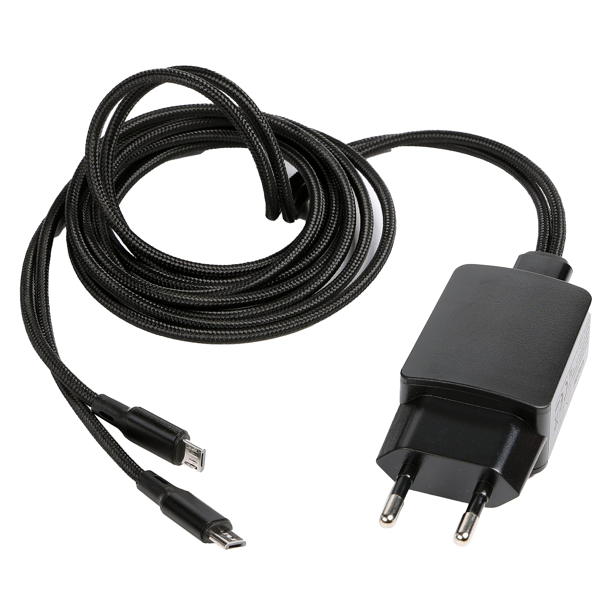 Micro USB Rápido Cable de Carga Adaptador 2 en 1 USB Splitter Cable Adapter Compatible con Motorola 2 Way Radio T62 T72 T82 Extreme T92 H2O XT185 Walkie Talkie PMPN4152AR, PMLN7719AR, IXPN4039