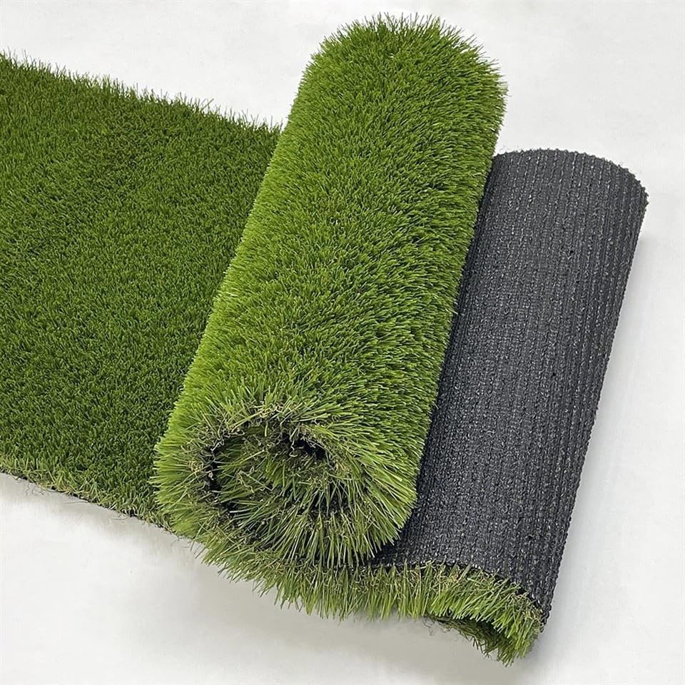 Artificial Grass Roll 4m x 1m (4mยฒ) โ UV Resistant Artificial Grass Turf for Garden, Patio & Balcony โ Pet Friendly Fake Grass with Drainage Holes โ 15โ20mm Pile