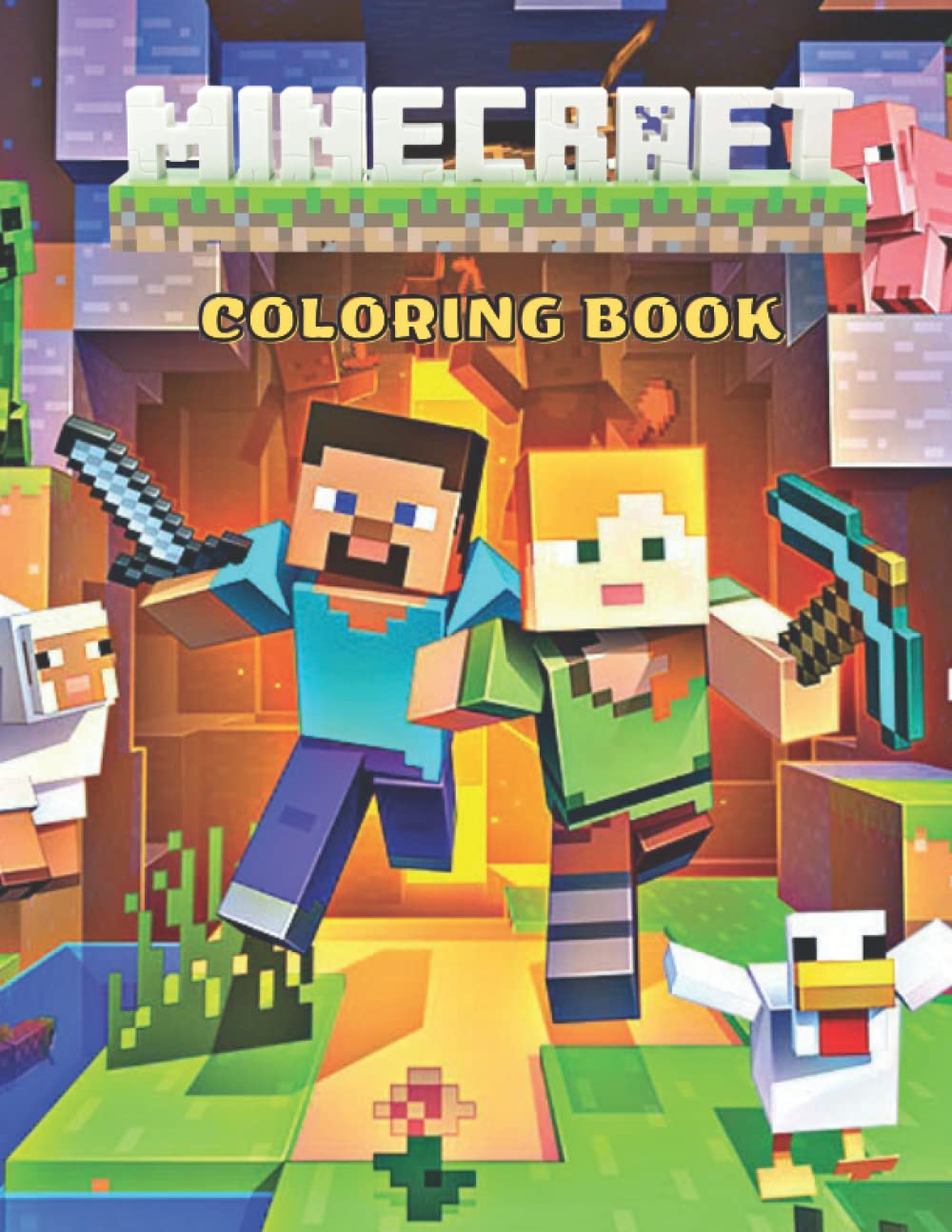 Buy Mínecráft Coloring Book: +100 Activities Including Coloring ...