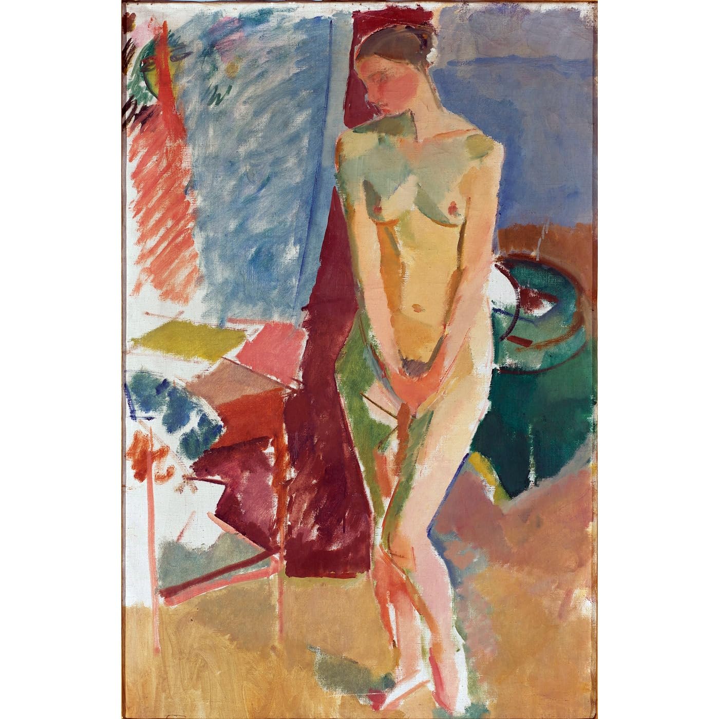 Impression giclée Karl Isakson Nu debout tableau poétique grand format - 2