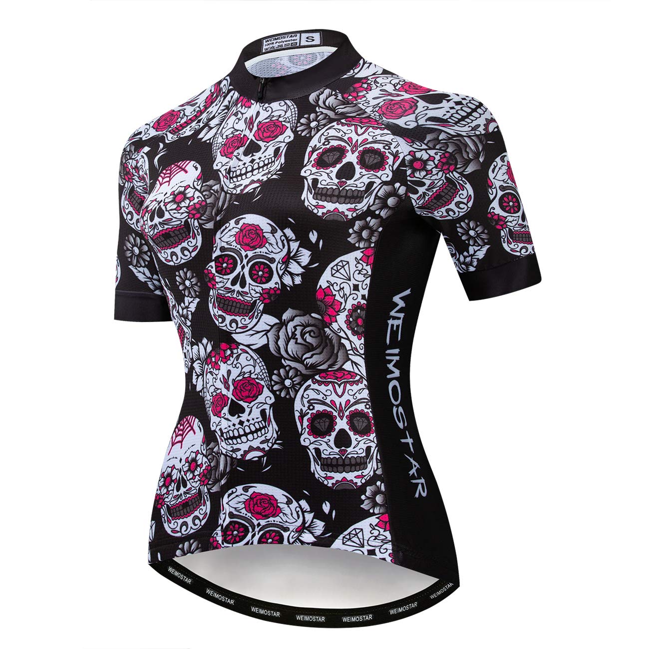 weimostar Fahrrad-Trikot für Damen, Mountainbike-Kleidung, Sommer-Rad-Top, kurzärmlig, MTB-Jersey, schnelltrocknend