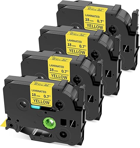 Miniatura 12 de TZe - Cinta TZ de 0.47 pulgadas, laminada de 0.47 pulgadas, cinta de etiquetas transparente de repuesto para Brother P Touch TZe-131 TZe131, cinta