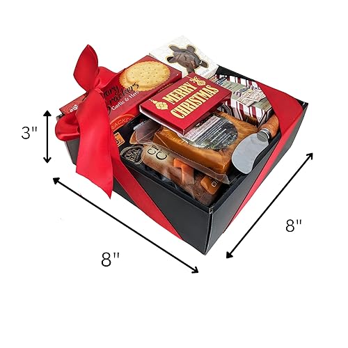 Miniatura 3 de Caja de regalo de queso gourmet y chocolate, cestas de regalo navideñas