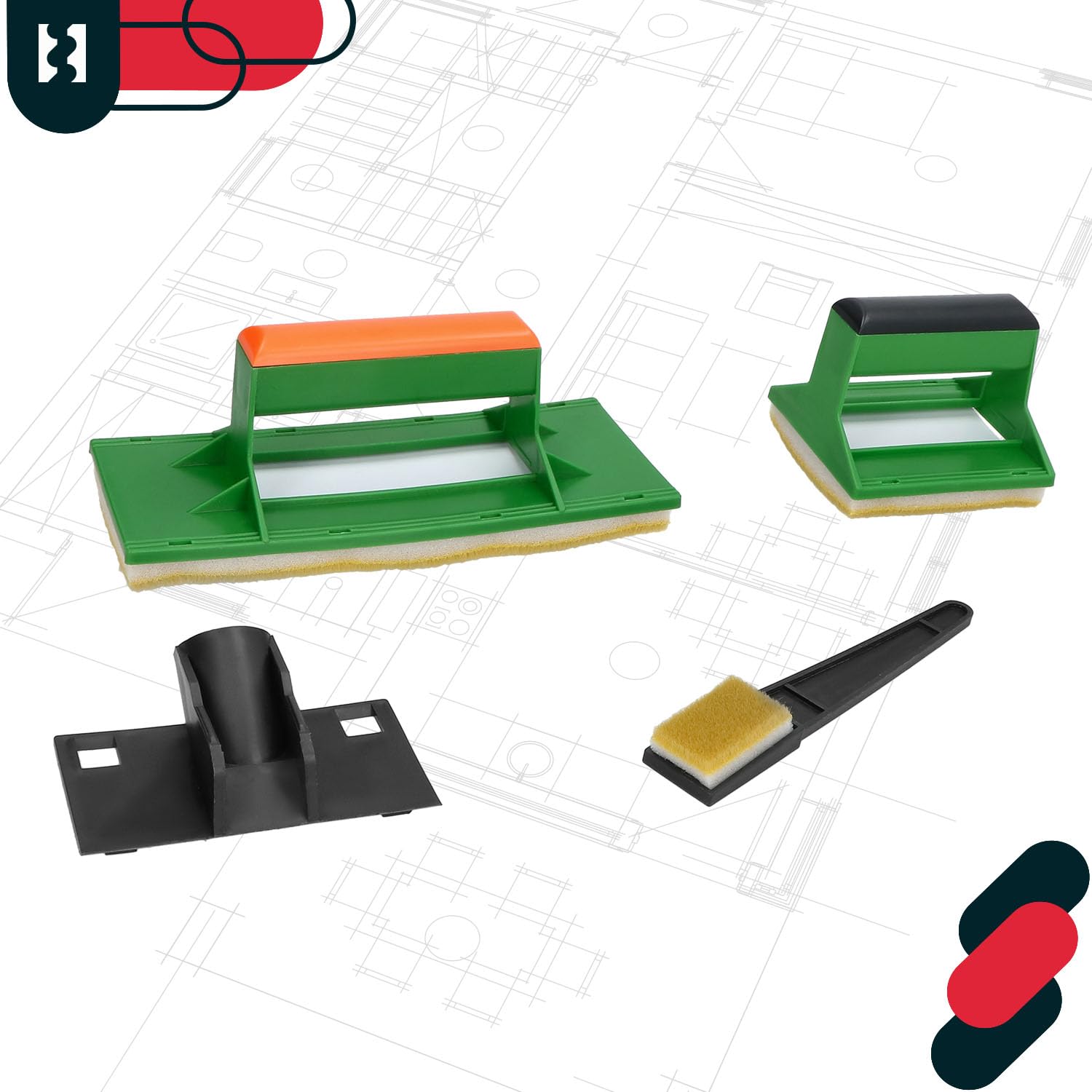 KOTARBAU® USA-Paint - Set di strumenti di pittura - Spazzole in plastica per dipingere