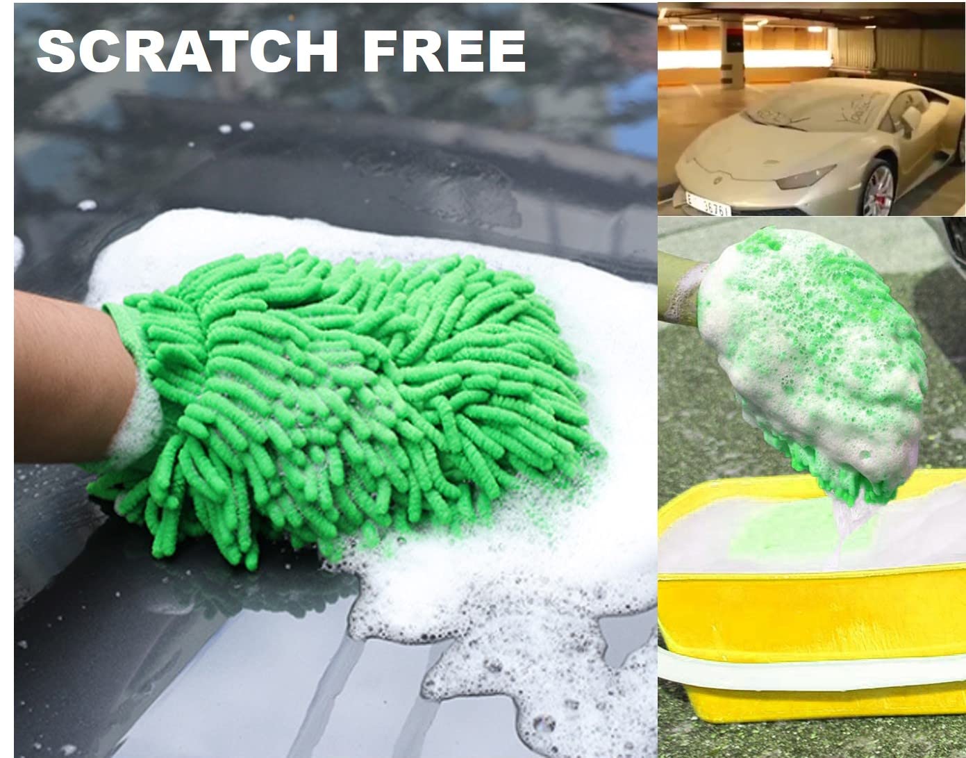 Paño de limpieza de microfibra, chenilla, sin moscas de polvo, suave, sin arañazos, práctico herramientas de limpieza del hogar, verde