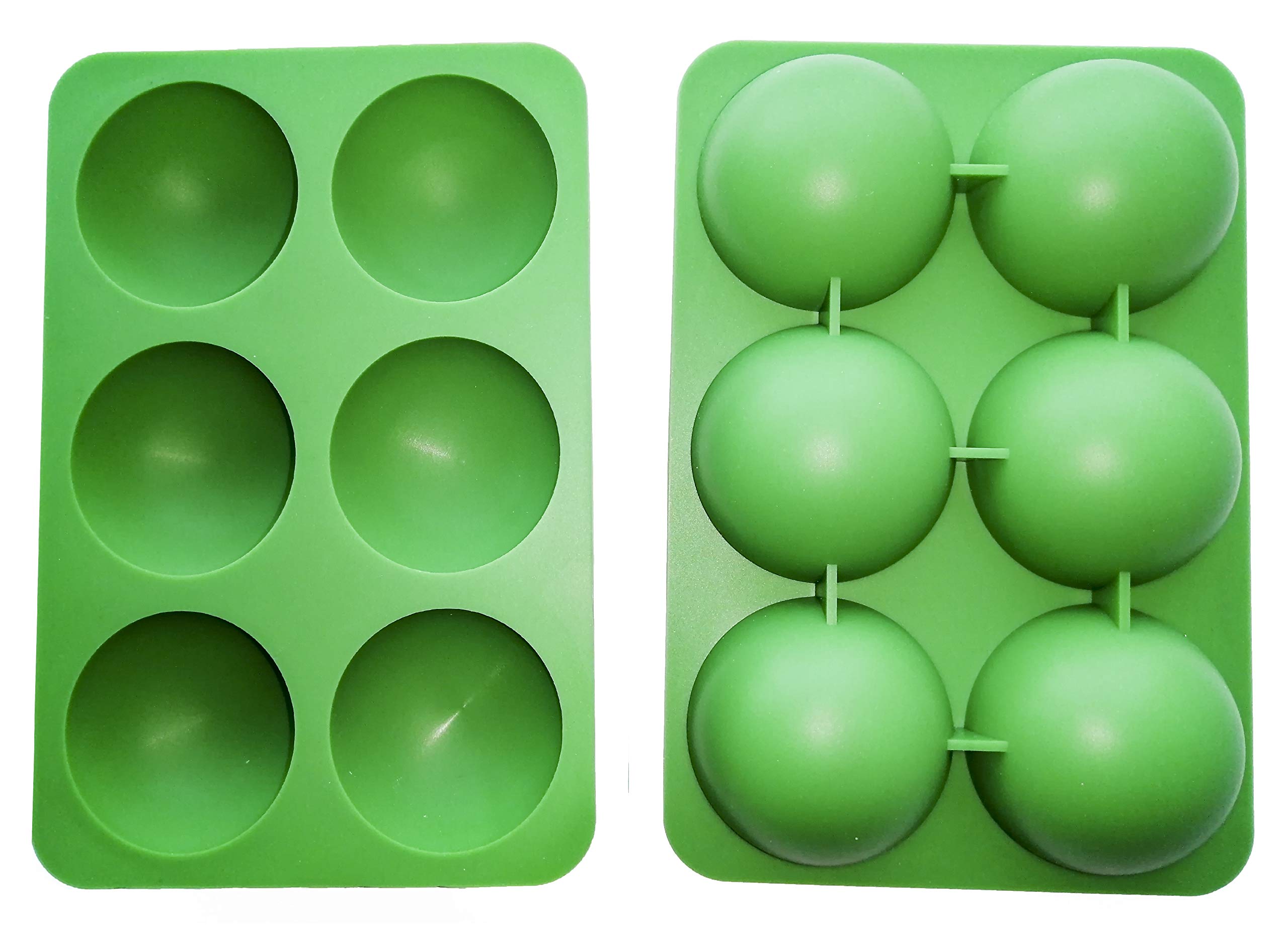 Special Ingredients Green Silicone 6 Large Half Sphere Mould (13.3Cm X 19.5Cm)
