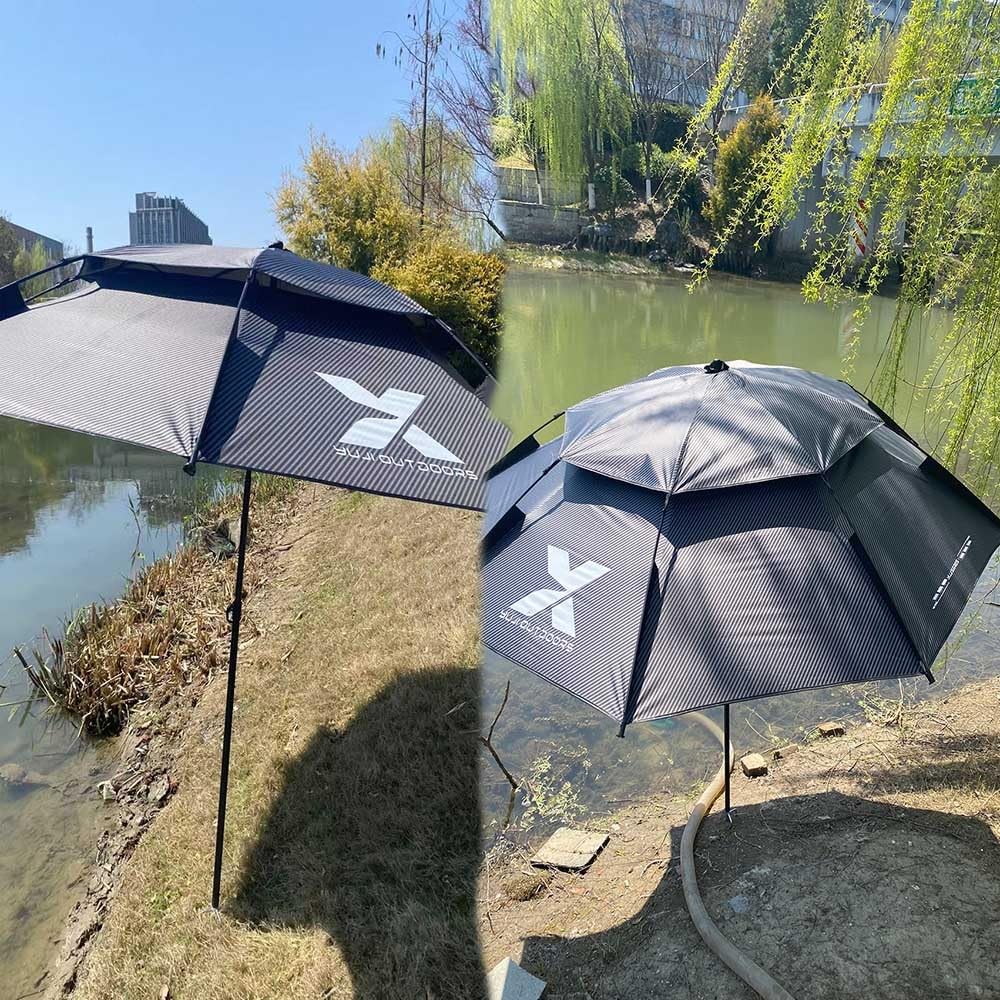 7,2 Fuß Strandschirm für Sand, tragbarer, winddichter Terrassenschirm, Verstellbarer Neigungs-Sonnenschutz, Tischschirm für den Außenbereich mit Anker-Tragetasche (260 nm/8,5 Fuß)