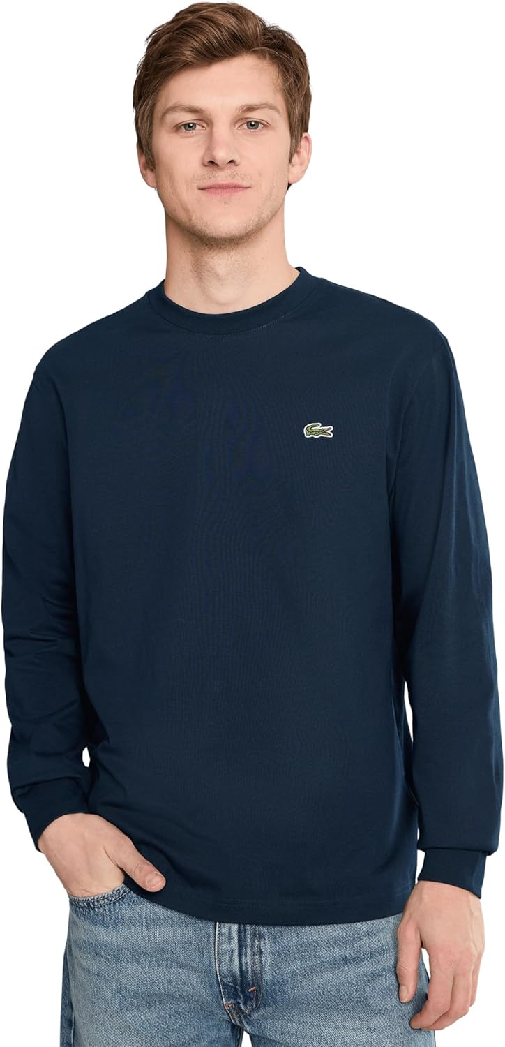 Lacoste Mens Long Sleeved Cotton T-Shirt
