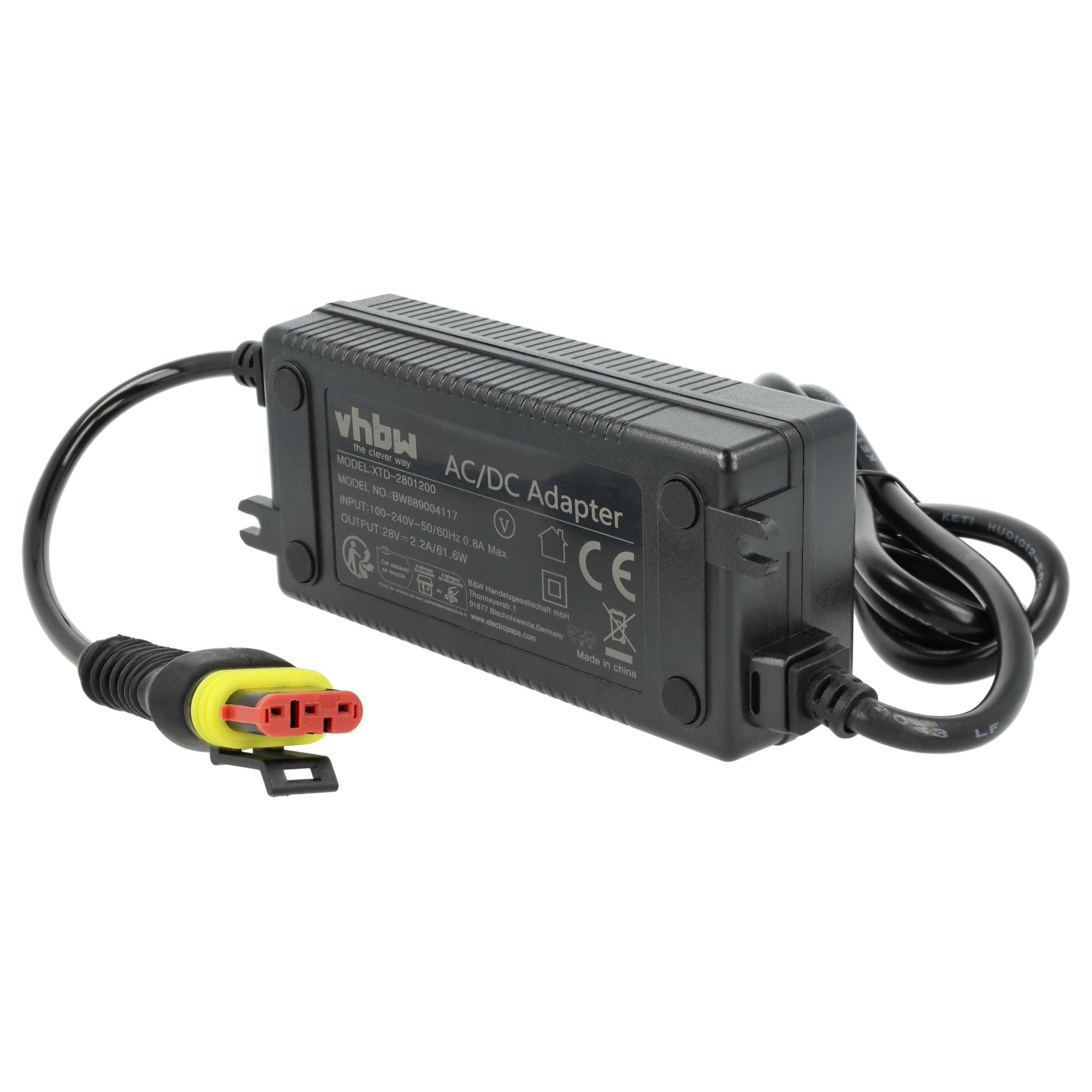 vhbw Fuente alimentación CA/CC Compatible con Husqvarna Automower 320, 320 Nera, 410XE Nera, 310E Nera, 420 cortacésped - 11,5 cm | 320 Nera, 410XE Nera, 310E Nera, 420 cortacésped, robot cortacésped - 11,5 cm