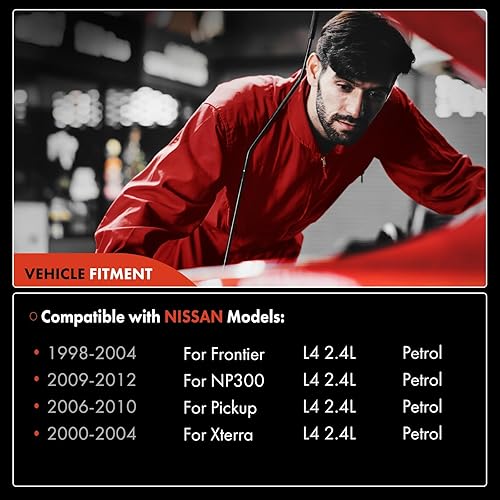 Miniatura 3 de A-Premium Distribuidor de encendido con tapa y rotor compatible con Nissan Frontier 1998-2004, Xterra 2000-2004, Pickup 2006-2010, NP300 2009-2012,